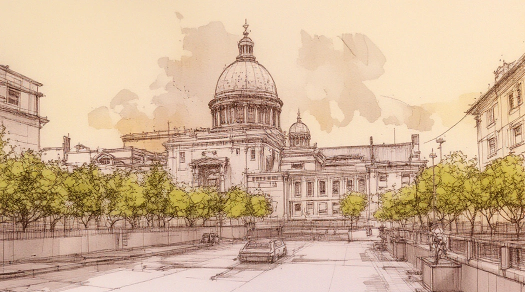 Turn a landscape photo into a sketch
