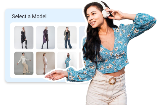 Try on diverse clothing models
