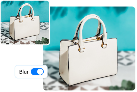 Blur the background of product photos