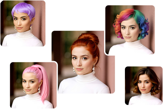 Use AI to change hair style and hair color