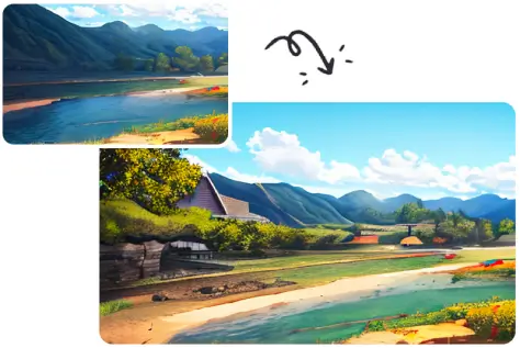 Transformar fotos de paisagens em arte