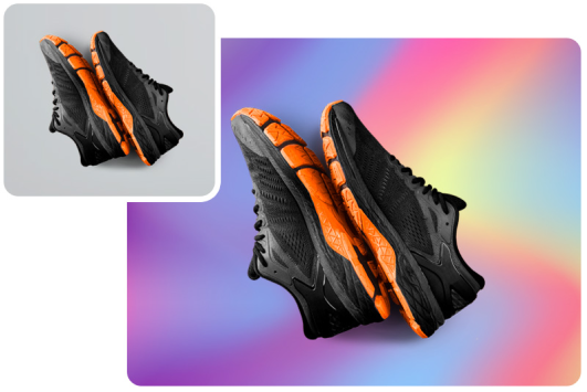Change the background color of a product photo
