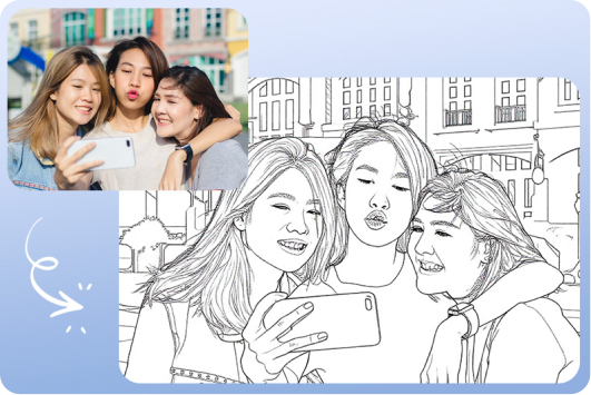 Convert picture to line drawing