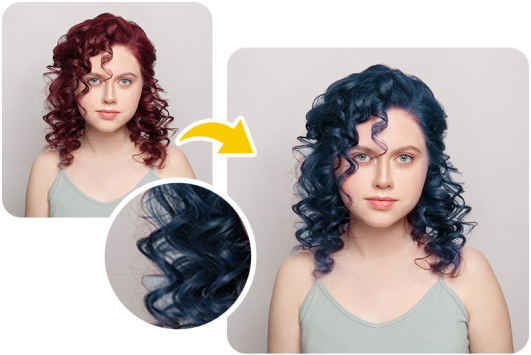 AI Virtual Hair Dyeing