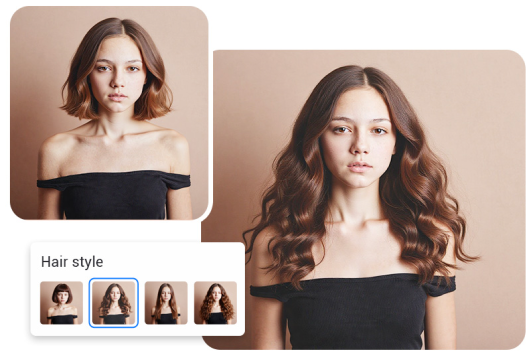 Change different hairstyles