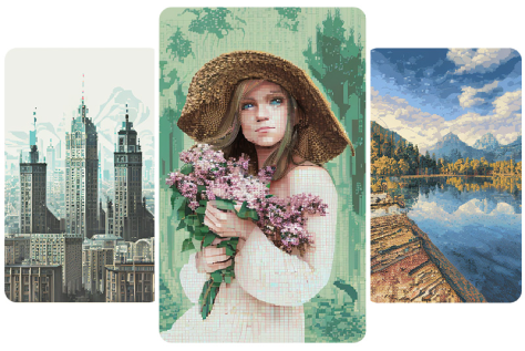 AI pixel art filter