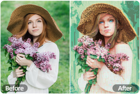Convert picture into pixel art