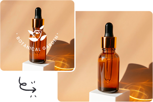 Remove logo from product photo