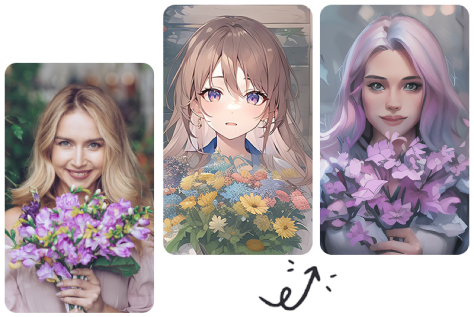 Konvertieren Sie ein Bild in mehrere Anime-Stile