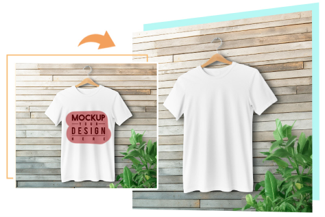 Remove text from a product image