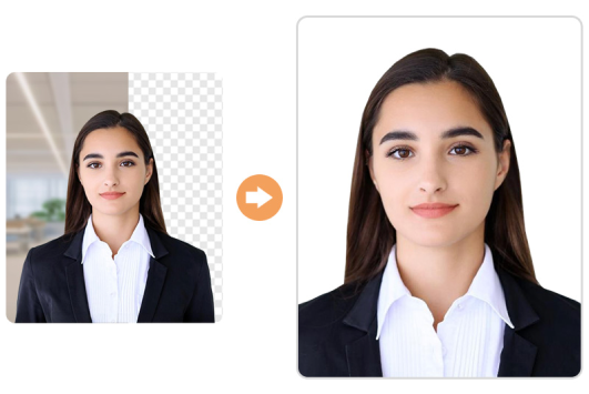 Turn the portrait background to black