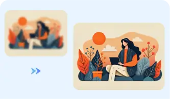 グラフィック デザイン用 AI 写真エンハンサー