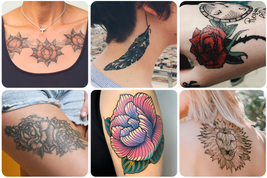 Different types of tattoos