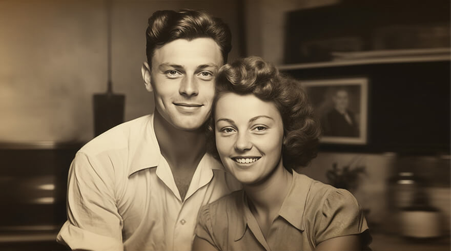Desfocar uma foto antiga